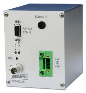 The GPS180XHS is suitable for applications that only need a serial RS232 interface for synchronization