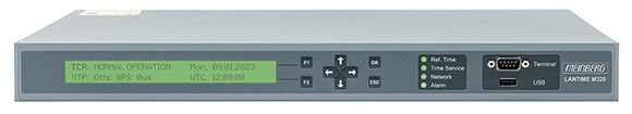 The LANTIME M320/TCR Network Time Server combines a Time Code Receiver 
module with an embedded Linux computer