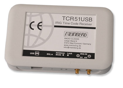 The TCR51USB is a perfect alternative for synchronizing computer systems or checking the output of an IRIG generator when no PCI slot or serial port is available